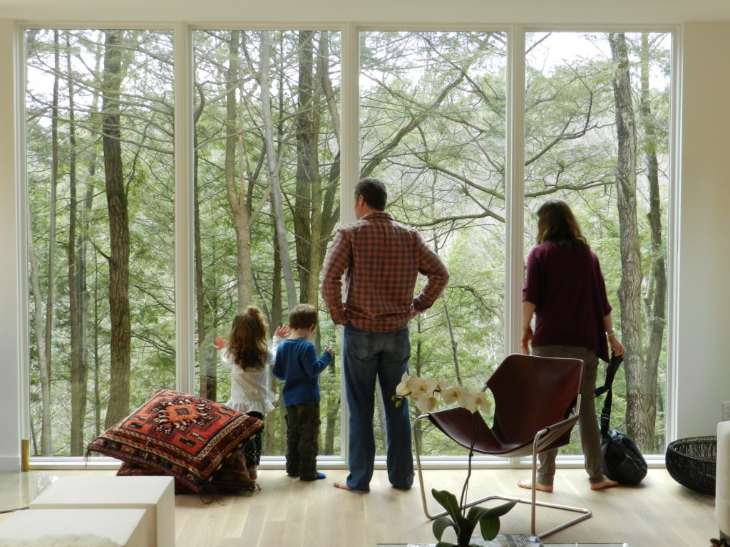 Expansive Windows - Creek House - Modern Design Hudson Valley
