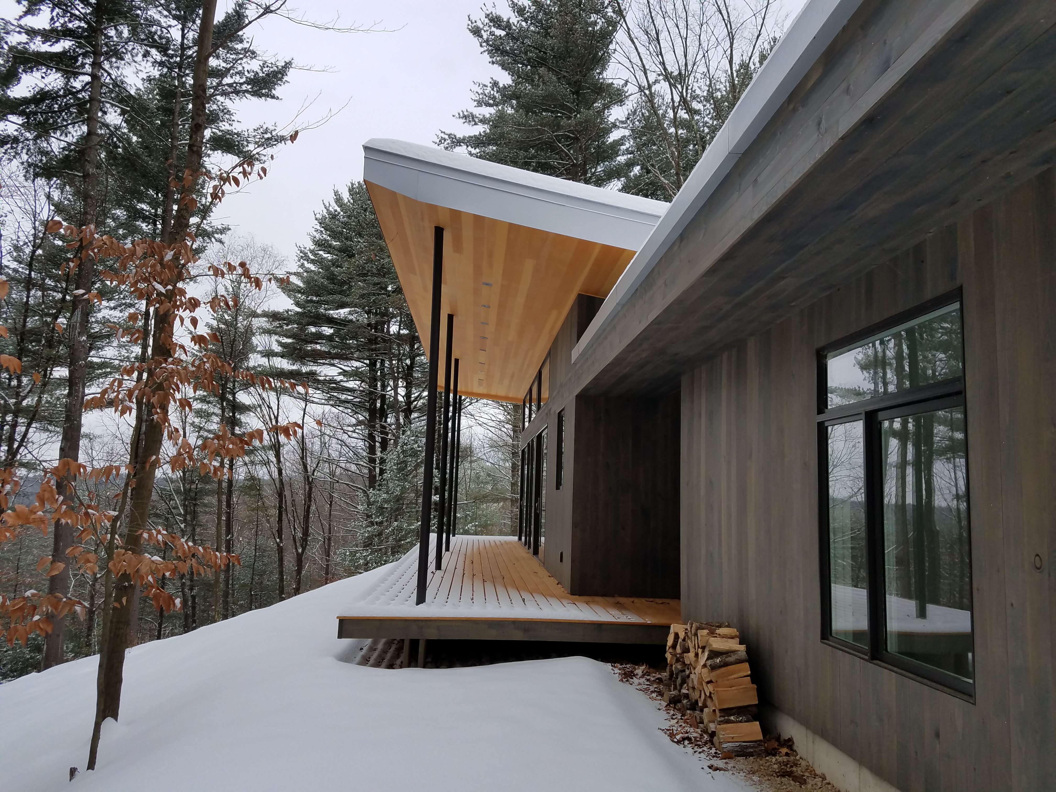 Winter at Waterfalls Properties - Hudson Valley Contemporary Homes