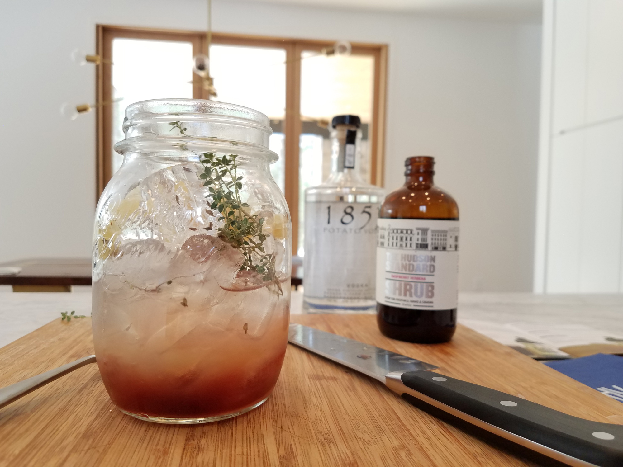 Shaking Cocktails in Mason Jar