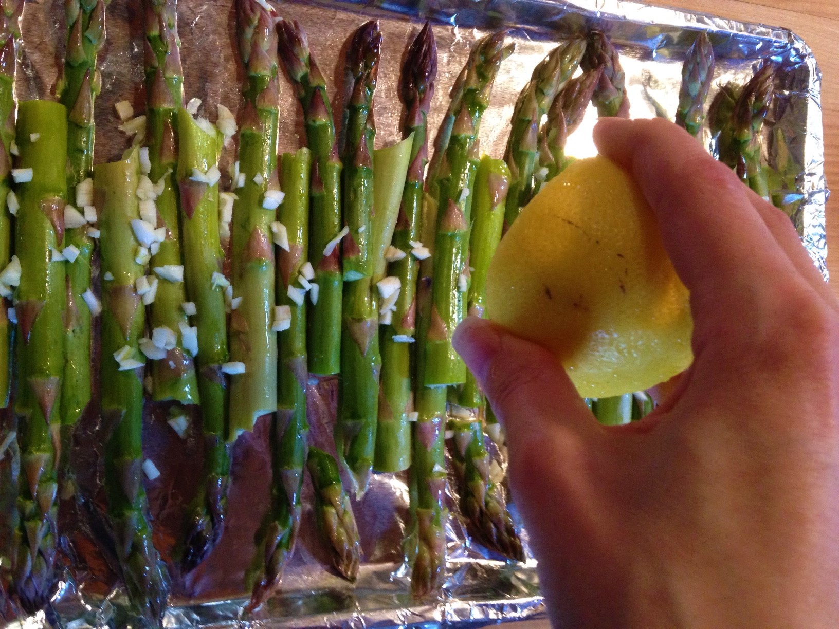 Recipe - Lemon Garlic Aspargus