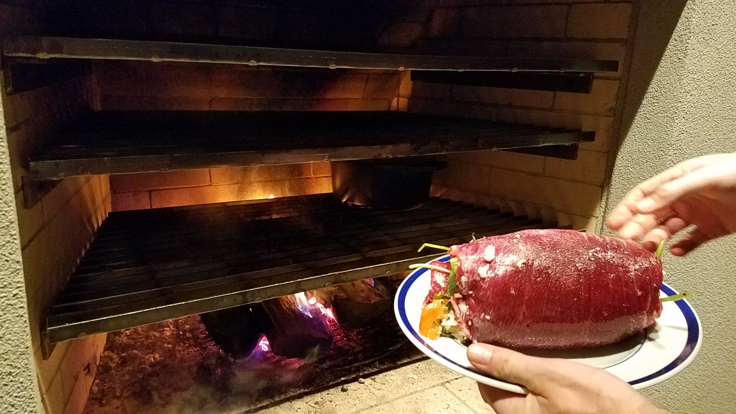 Cooking on a Wood Fired Grill