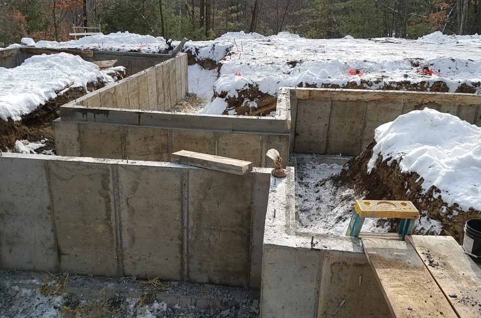 Chalet Perche Construction Update: Concrete Foundation