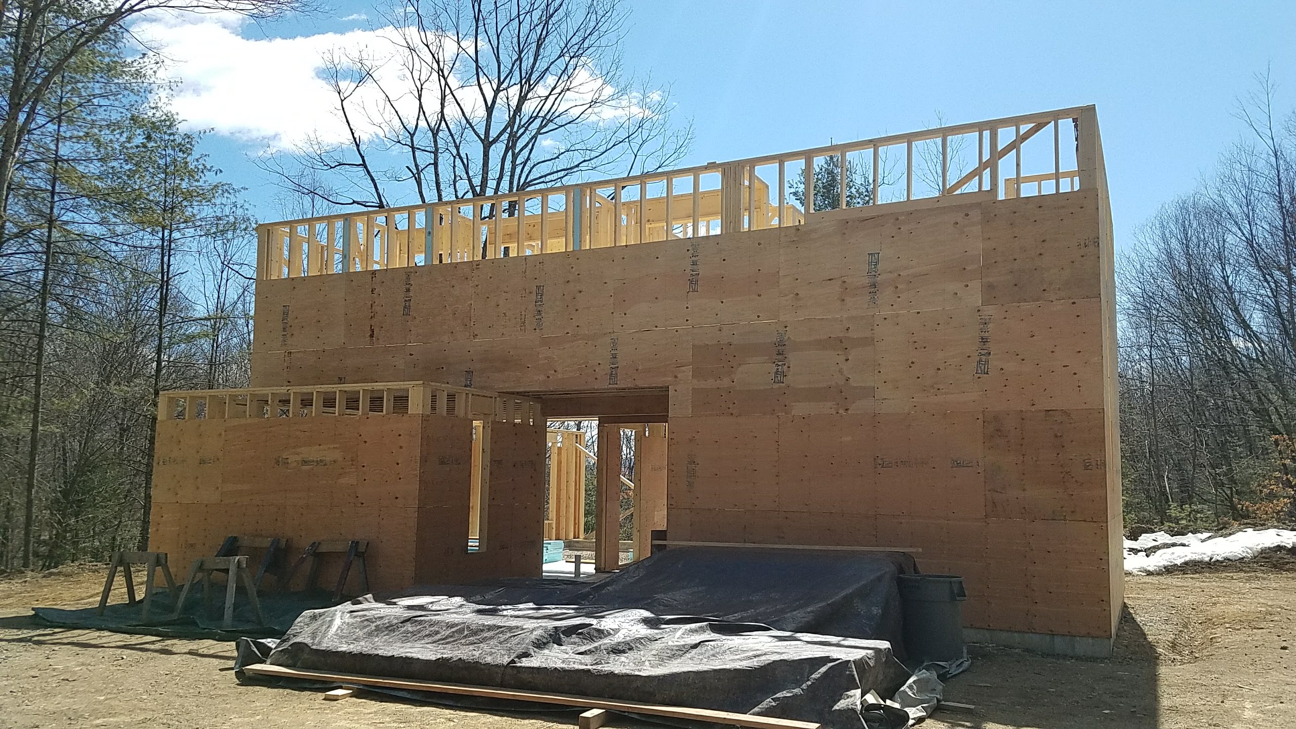 Chalet Perche Under Construction - A Modern Home in the Hudson Valley