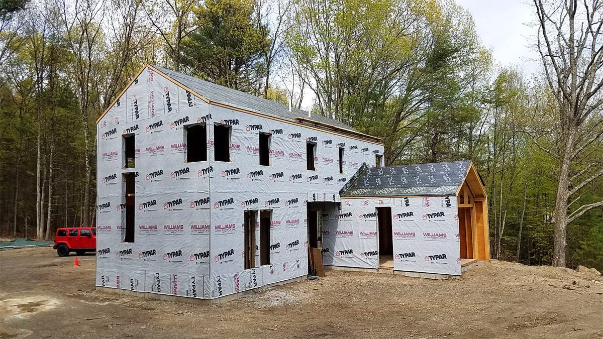 Modern Home Under Construction