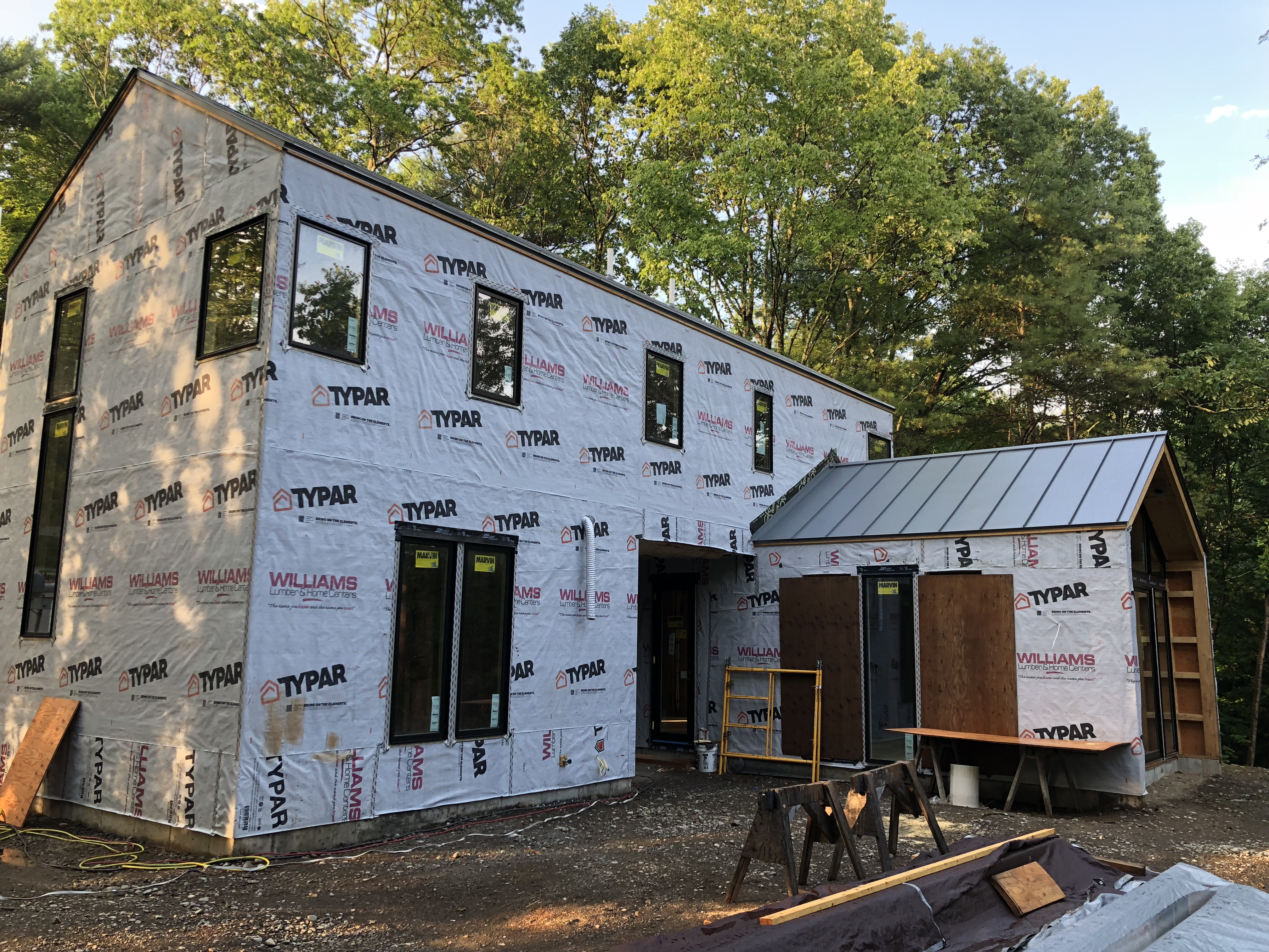 Chalet Perche Under Construction - A Modern Home in the Hudson Valley