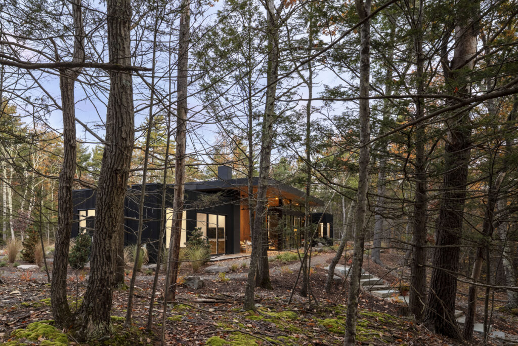 Fermata sits at the top of a sloping ridgeline.